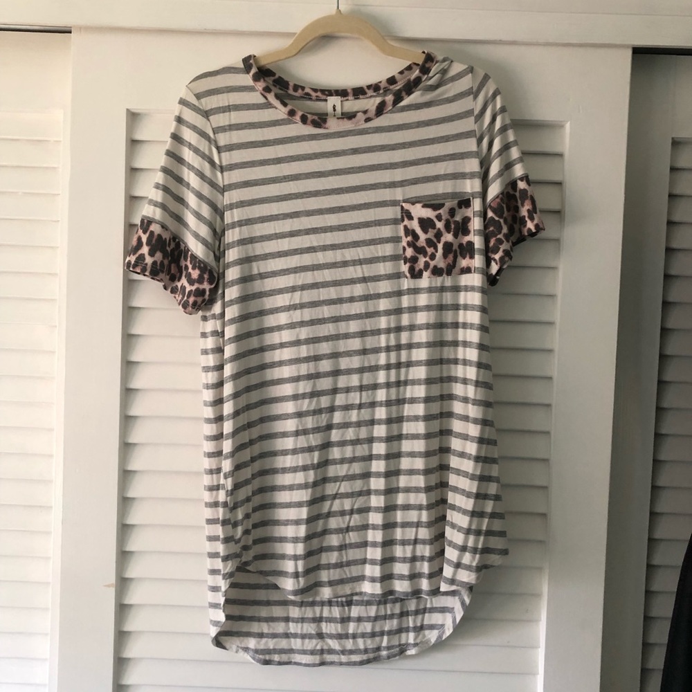 Vanilla Bay Animal Print Top